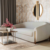Lina 93" Performance Fabric Sofa by Inspire Me! Home Decor - Textured Grey