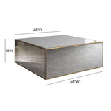 Lana Mirrored Coffee Table by Inspire Me! Home Decor (43"-48") - Large