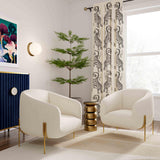 Kandra Performance Velvet Accent Chair by Inspire Me! Home Decor - Cream