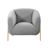 Kandra Performance Velvet Accent Chair by Inspire Me! Home Decor - Grey
