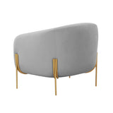 Kandra Performance Velvet Accent Chair by Inspire Me! Home Decor - Grey