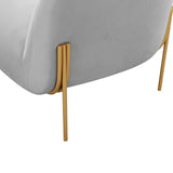 Kandra Performance Velvet Accent Chair by Inspire Me! Home Decor - Grey