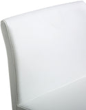 Denmark Performance Vegan Leather Stool with Gold Base - Set of 2 - White / Counter Height
