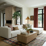 Tarra 3-Piece Cream Performance Chenille Modular Sectional - RAF