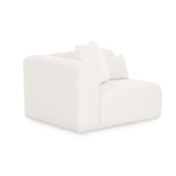 Tarra Cream Performance Chenille Modular Corner Chair - LAF