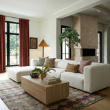 Tarra 3-Piece Cream Performance Chenille Modular Sectional - LAF