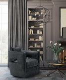 Kennedy Performance Velvet Swivel Accent Chair - Black