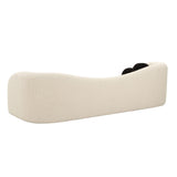 Leonie 102.5" Faux Shearling Sofa - Beige