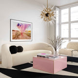 Leonie 102.5" Faux Shearling Sofa - Beige