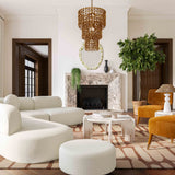 Broohah 3-Piece Performance Fabric L-Shaped Sectional - Cream