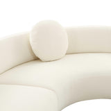 Broohah 3-Piece Performance Fabric L-Shaped Sectional - Cream