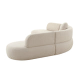 Broohah 3-Piece Performance Fabric L-Shaped Sectional - Beige