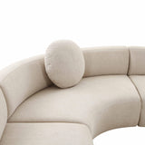 Broohah 3-Piece Performance Fabric L-Shaped Sectional - Beige