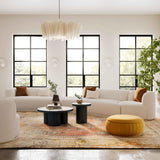 Fickle 4-Piece Cream Performance Boucle Modular Sectional - LAF