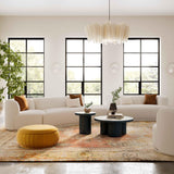 Fickle 4-Piece Cream Performance Boucle Modular Sectional - RAF