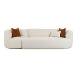Fickle Cream Performance Boucle 2-Piece Modular Sofa - RAF
