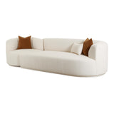 Fickle Cream Performance Boucle 2-Piece Modular Sofa - RAF