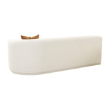 Fickle 82.5" Cream Performance Boucle Modular Loveseat - RAF