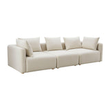 Hangover 112.5" Cream Performance Linen Sofa