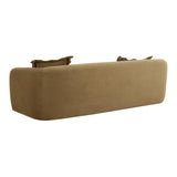 Lou 91" Performance Velvet Sofa - Cafe Au Lait