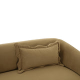 Lou 91" Performance Velvet Sofa - Cafe Au Lait