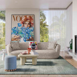 Marion 60" Two-Tone Textured Performance Boucle Loveseat - LAF
