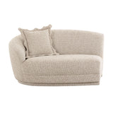 Marion 60" Two-Tone Textured Performance Boucle Loveseat - LAF