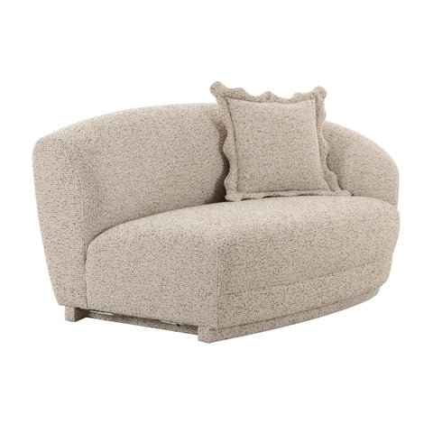 Marion 60" Two-Tone Textured Performance Boucle Loveseat - RAF