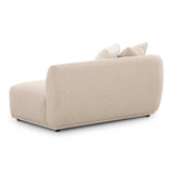 Sylvie 59" Cream Performance Boucle Arm Loveseat - LAF