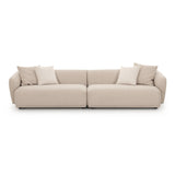 Sylvie 118" Cream Performance Boucle Sofa