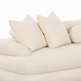 Lulu 2-Piece Cream Performance Boucle L-Shaped Sectional - LAF