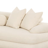 Lulu 2-Piece Cream Performance Boucle L-Shaped Sectional - RAF