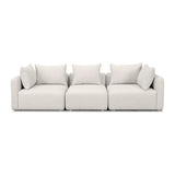 Hangover 112.5" Textured Fabric Sofa - Cream