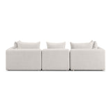 Hangover 112.5" Textured Fabric Sofa - Cream