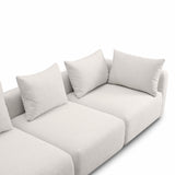 Hangover 112.5" Textured Fabric Sofa - Cream
