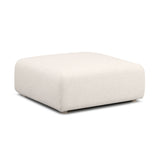 Hangover Contract-Grade Textured Fabric Ottoman - Cream