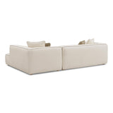 Tristine 2-Piece Cream Contract-Grade Linen L-Shaped Sectional - RAF