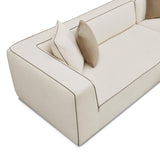 Tristine 2-Piece Cream Contract-Grade Linen L-Shaped Sectional - LAF