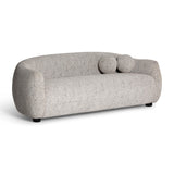 Judy 80" Black and White Woven Performance Fabric Sofa
