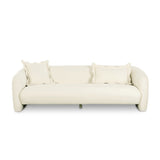 Lou 91" Performance Velvet Sofa - Cream