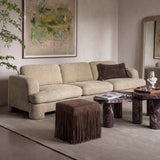 Halsey 102" Textured Fabric Sofa - Tan