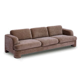 Halsey 102" Textured Fabric Sofa - Brown
