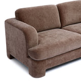 Halsey 102" Textured Fabric Sofa - Brown