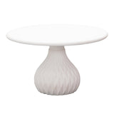 Tulum 27.5" Ivory Concrete Indoor / Outdoor Round Coffee Table