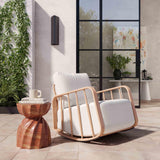 Turin Indoor/Outdoor Concrete Accent Stool - Red