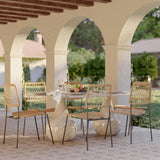 Smooch 87" Concrete Indoor/Outdoor Dining Table - Travertine