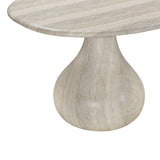 Smooch 87" Concrete Indoor/Outdoor Dining Table - Travertine