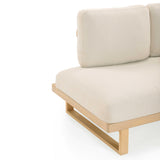 Evan 2-Piece Cream Performance Fabric Outdoor L-Shaped Sectional