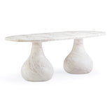 Smooch 87" Concrete Indoor/Outdoor Dining Table - White