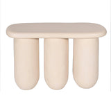 Rahul 49" Textured Console Table - Cream